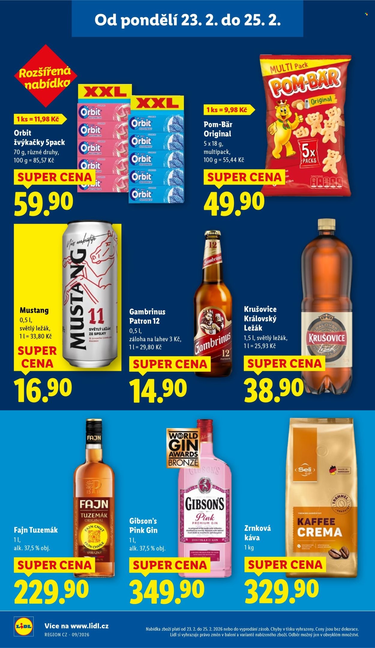 LIDL leták - Od pondělí 23.2.2026 (2026-02-23 - 2026-02-25)