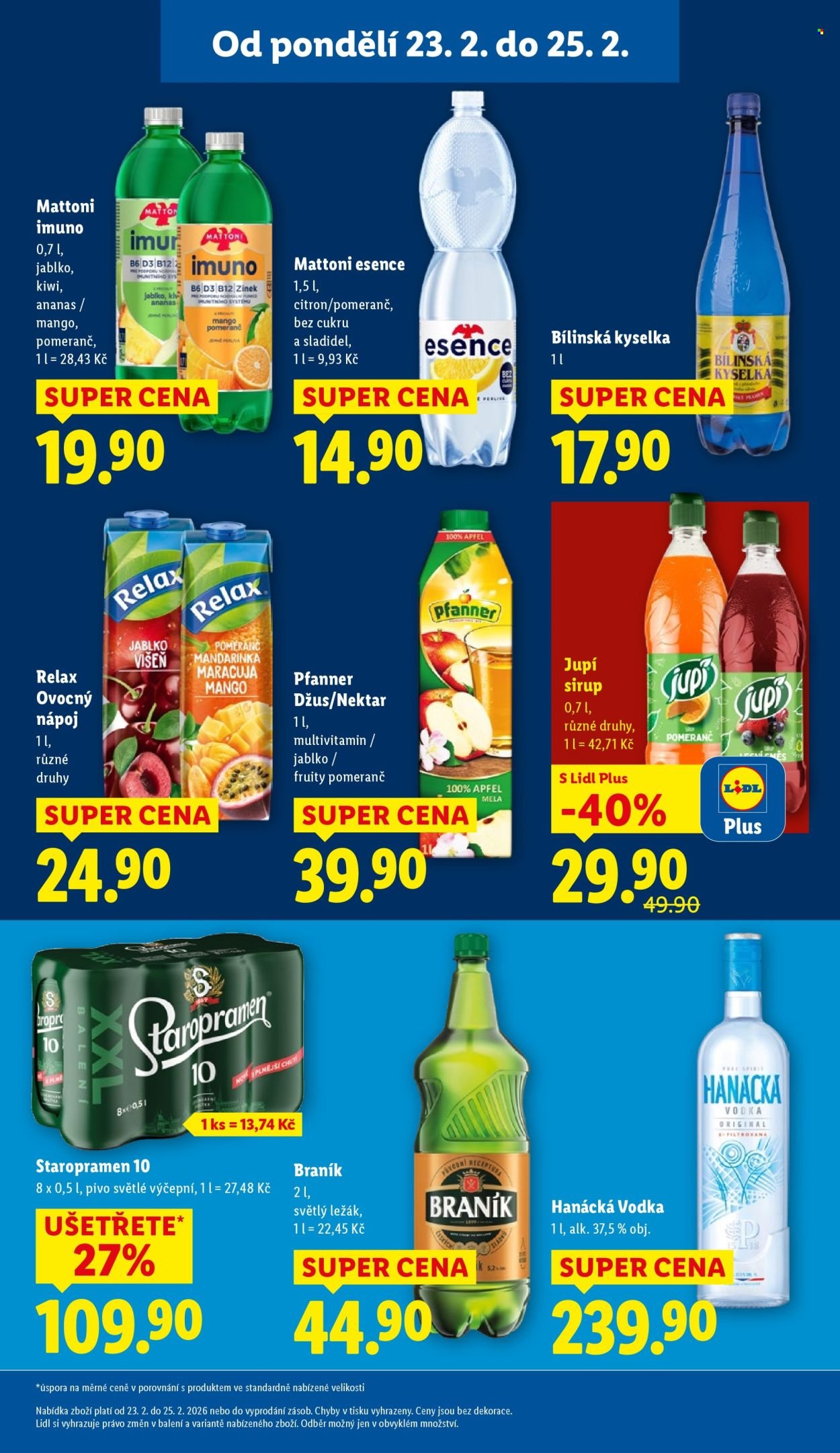 LIDL leták - Od pondělí 23.2.2026 (2026-02-23 - 2026-02-25)