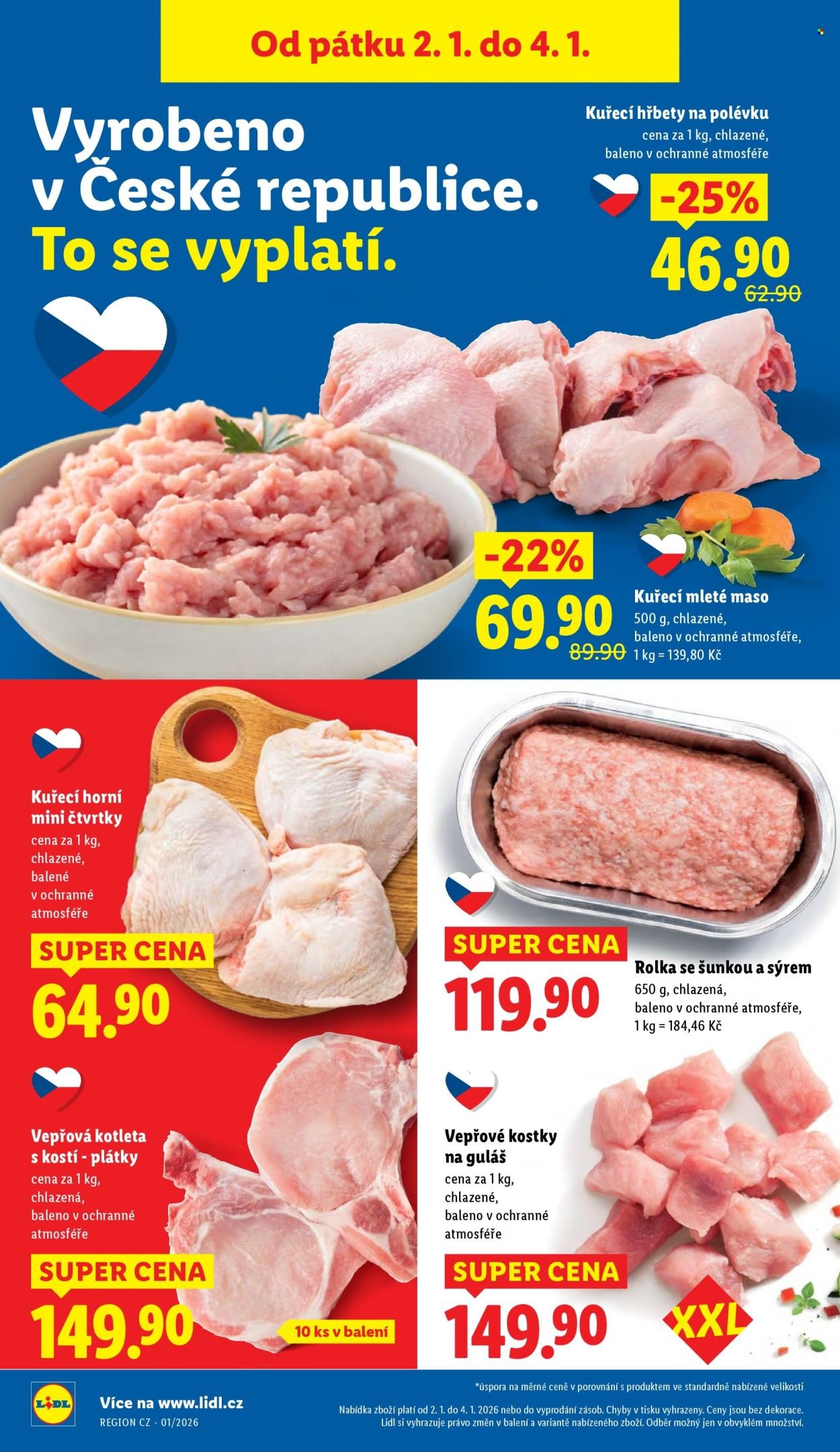 LIDL leták - Od pátku 2.1.2026 (2026-01-02 - 2026-01-04)