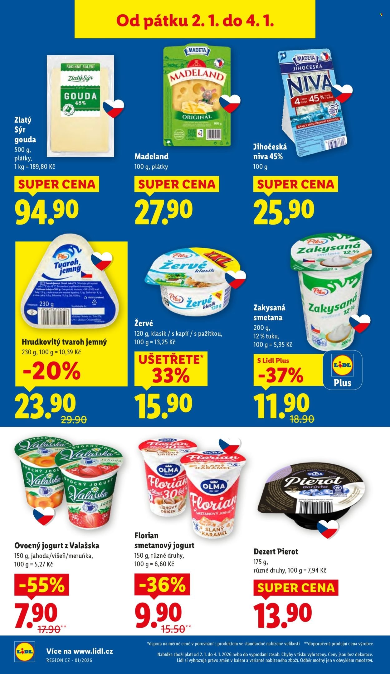 LIDL leták - Od pátku 2.1.2026 (2026-01-02 - 2026-01-04)