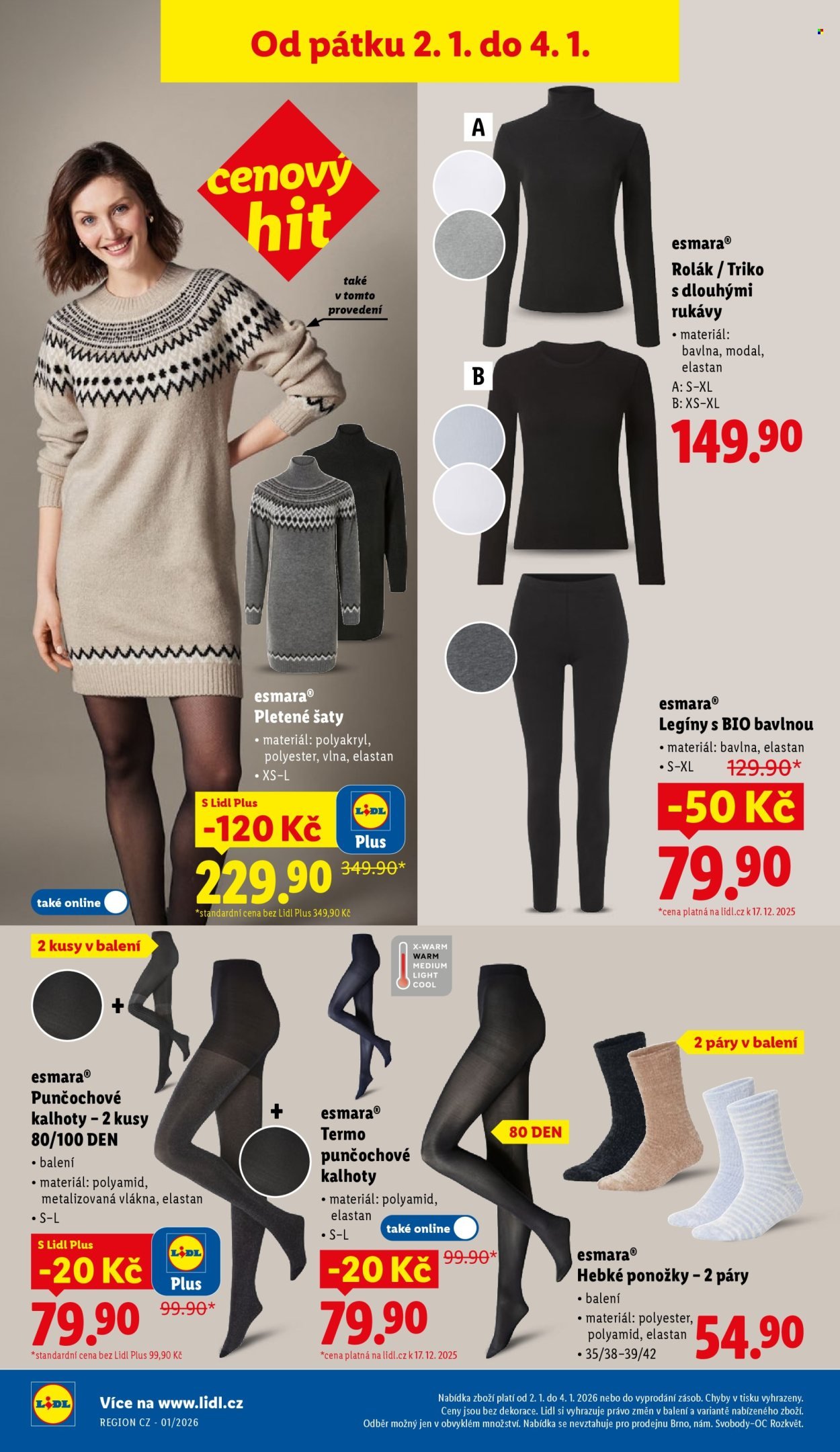 LIDL leták - Od pátku 2.1.2026 (2026-01-02 - 2026-01-04)