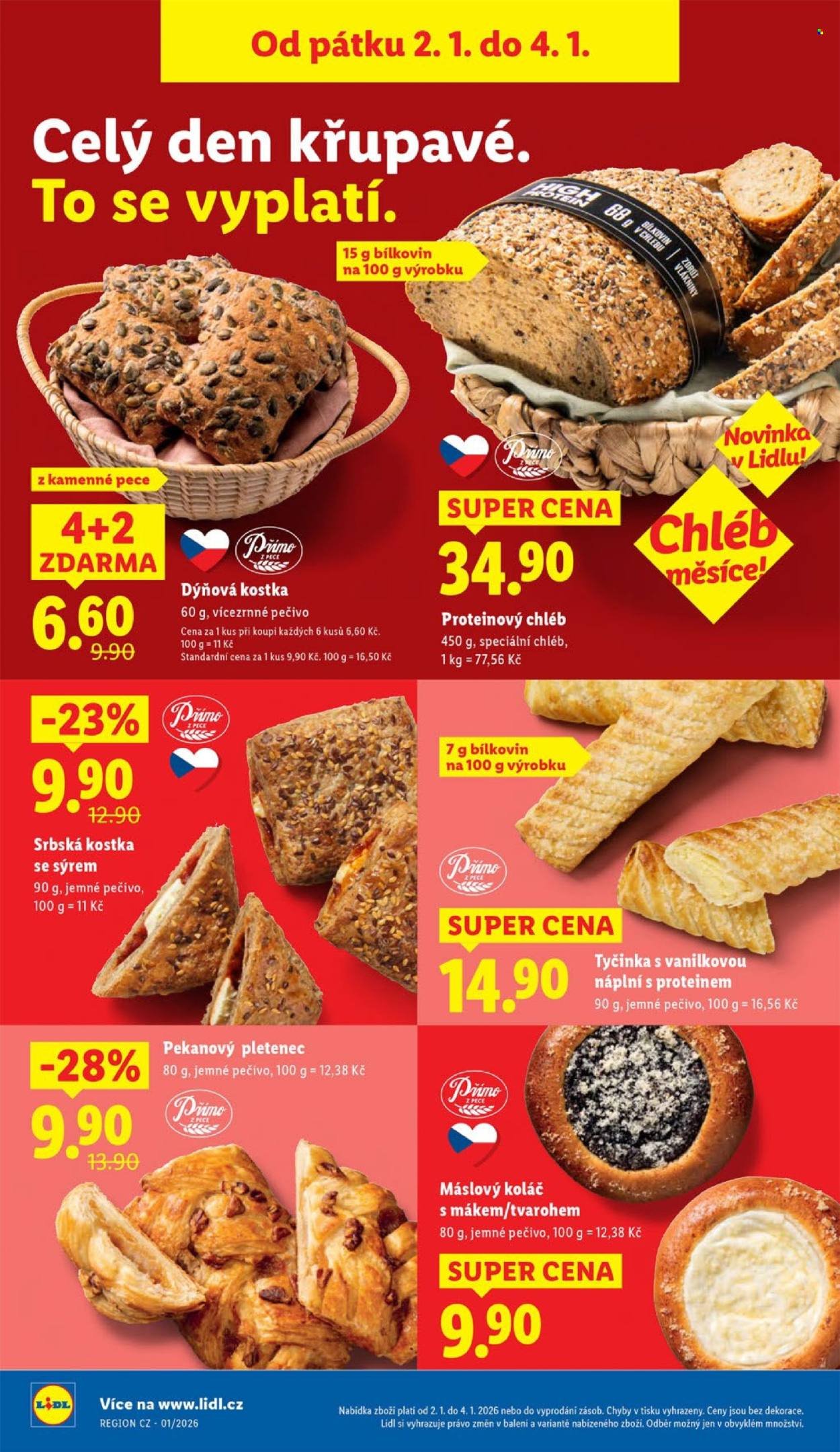 LIDL leták - Od pátku 2.1.2026 (2026-01-02 - 2026-01-04)