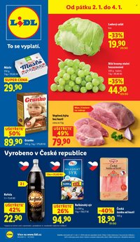LIDL leták - Od pátku 2.1.2026 (2026-01-02 - 2026-01-04)