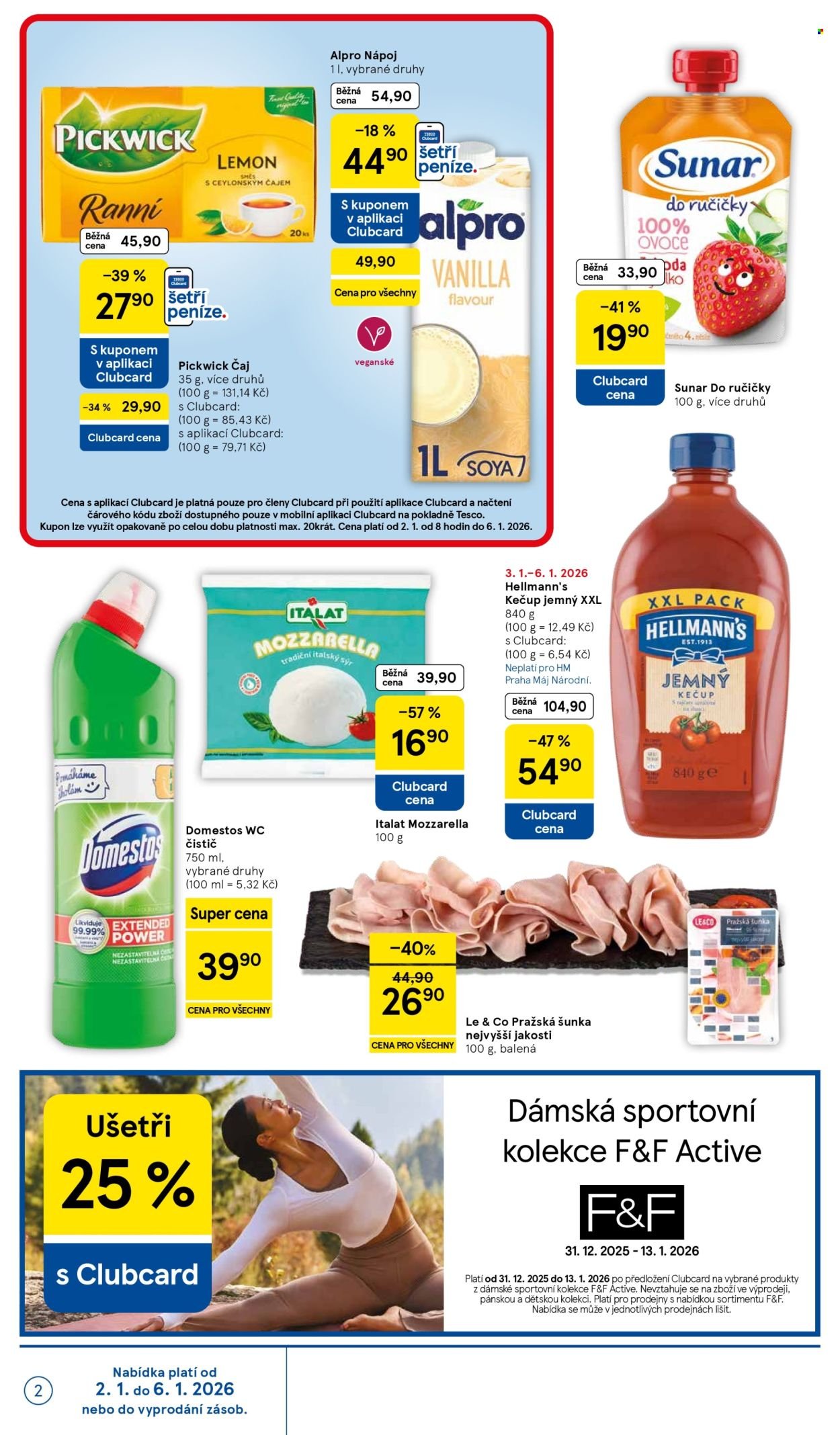 TESCO leták - Clubcard šetří peníze. (2026-01-02 - 2026-01-06)