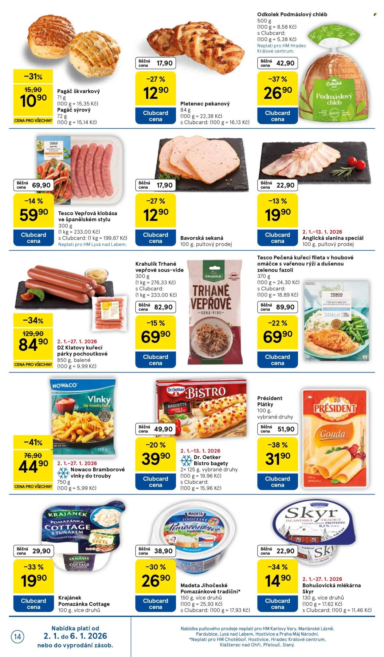 TESCO leták - Clubcard šetří peníze. (2026-01-02 - 2026-01-06)
