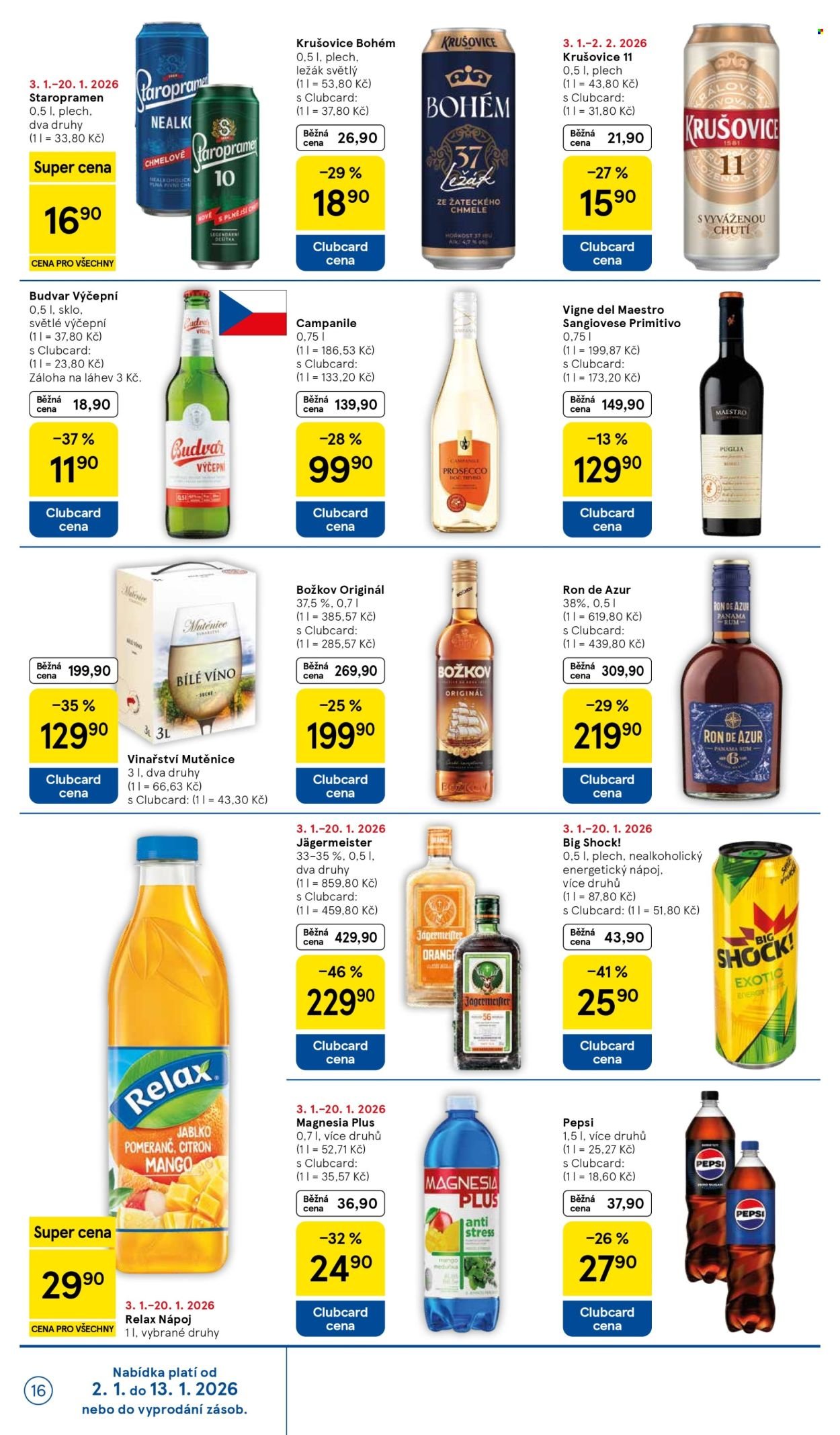 TESCO leták - Clubcard šetří peníze. (2026-01-02 - 2026-01-06)