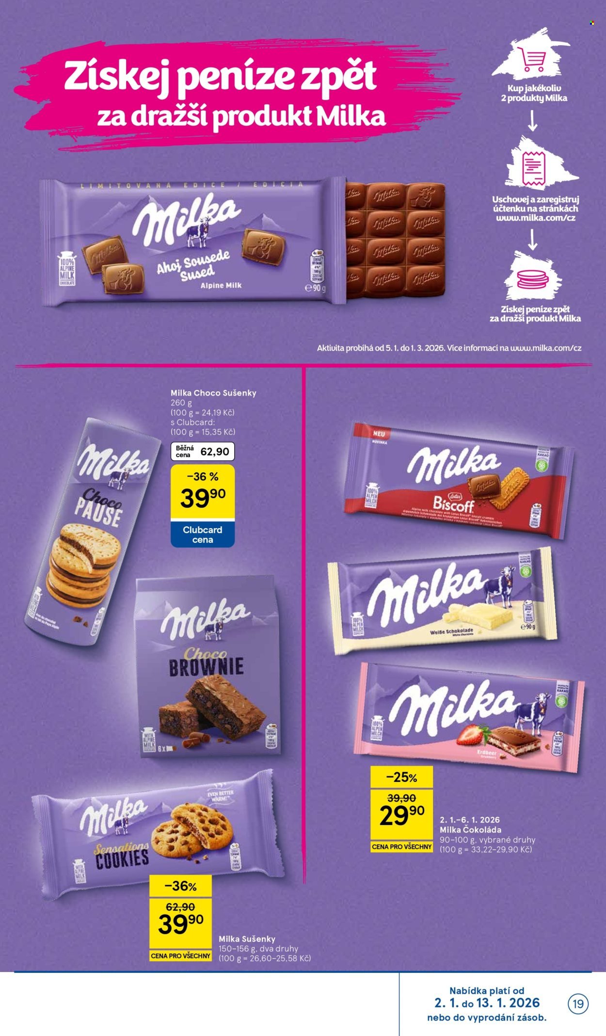 TESCO leták - Clubcard šetří peníze. (2026-01-02 - 2026-01-06)