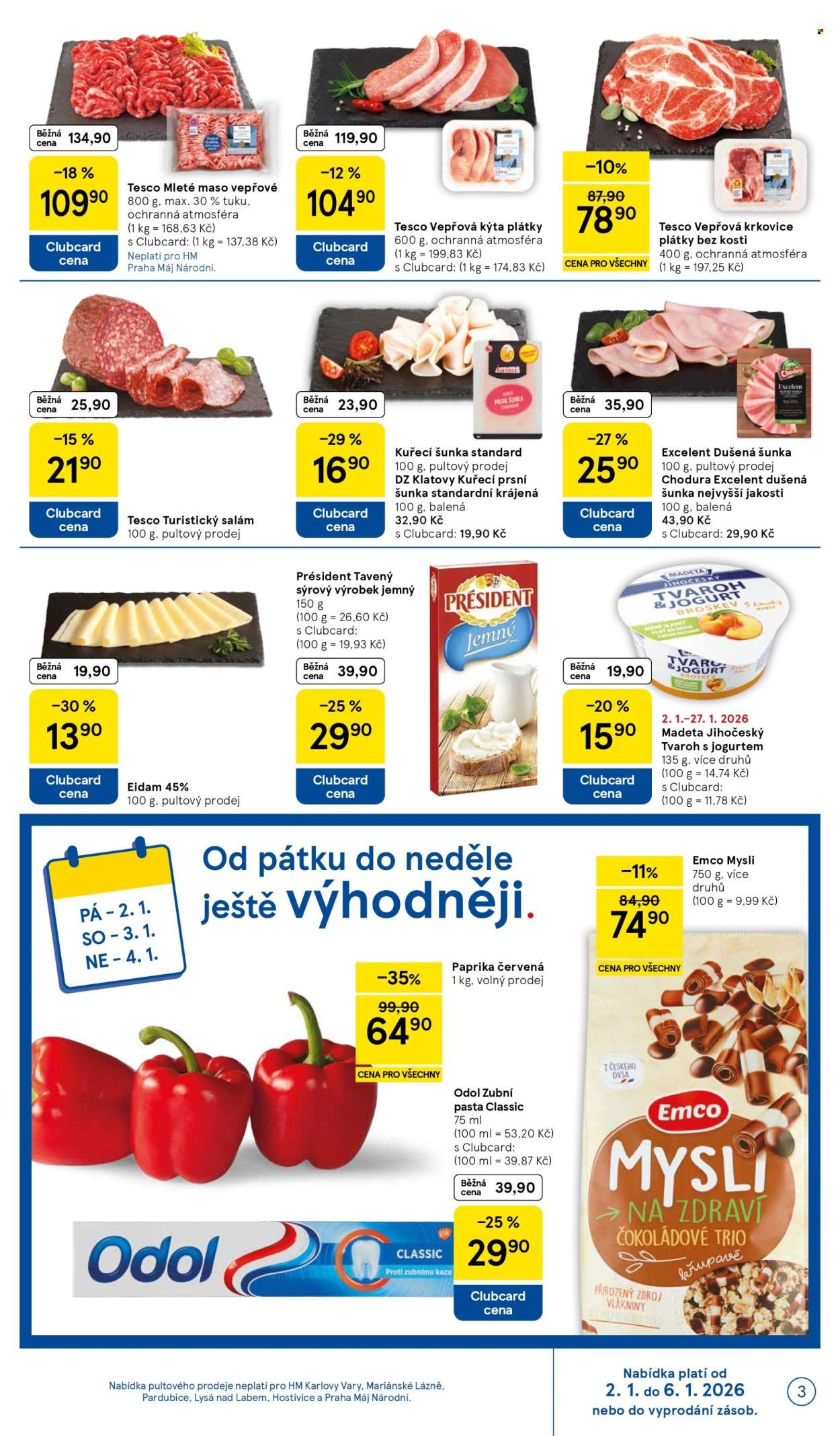 TESCO leták - Clubcard šetří peníze. (2026-01-02 - 2026-01-06)