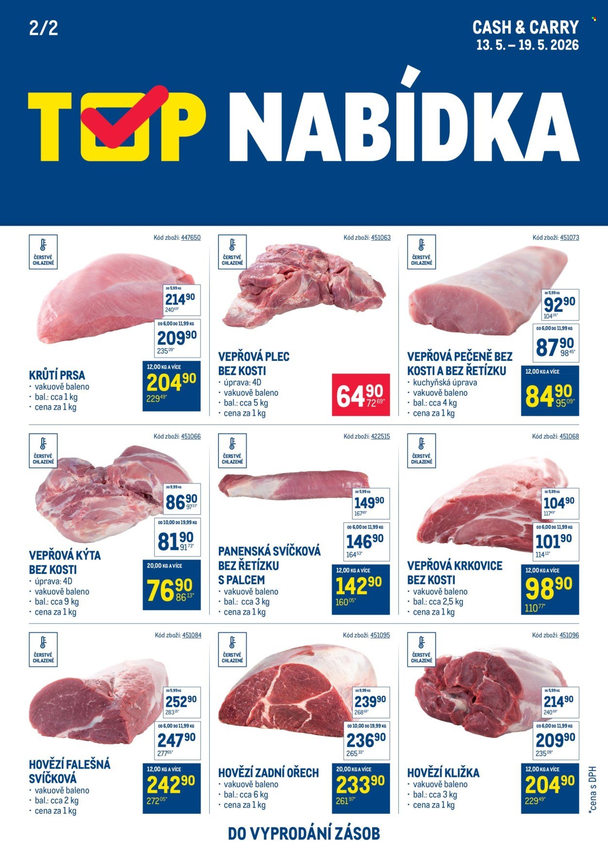 MAKRO leták - TOP maso (2026-05-13 - 2026-05-19)