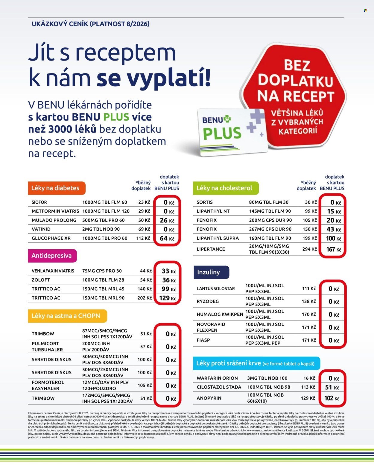 BENU LÉKÁRNA leták - Akční leták