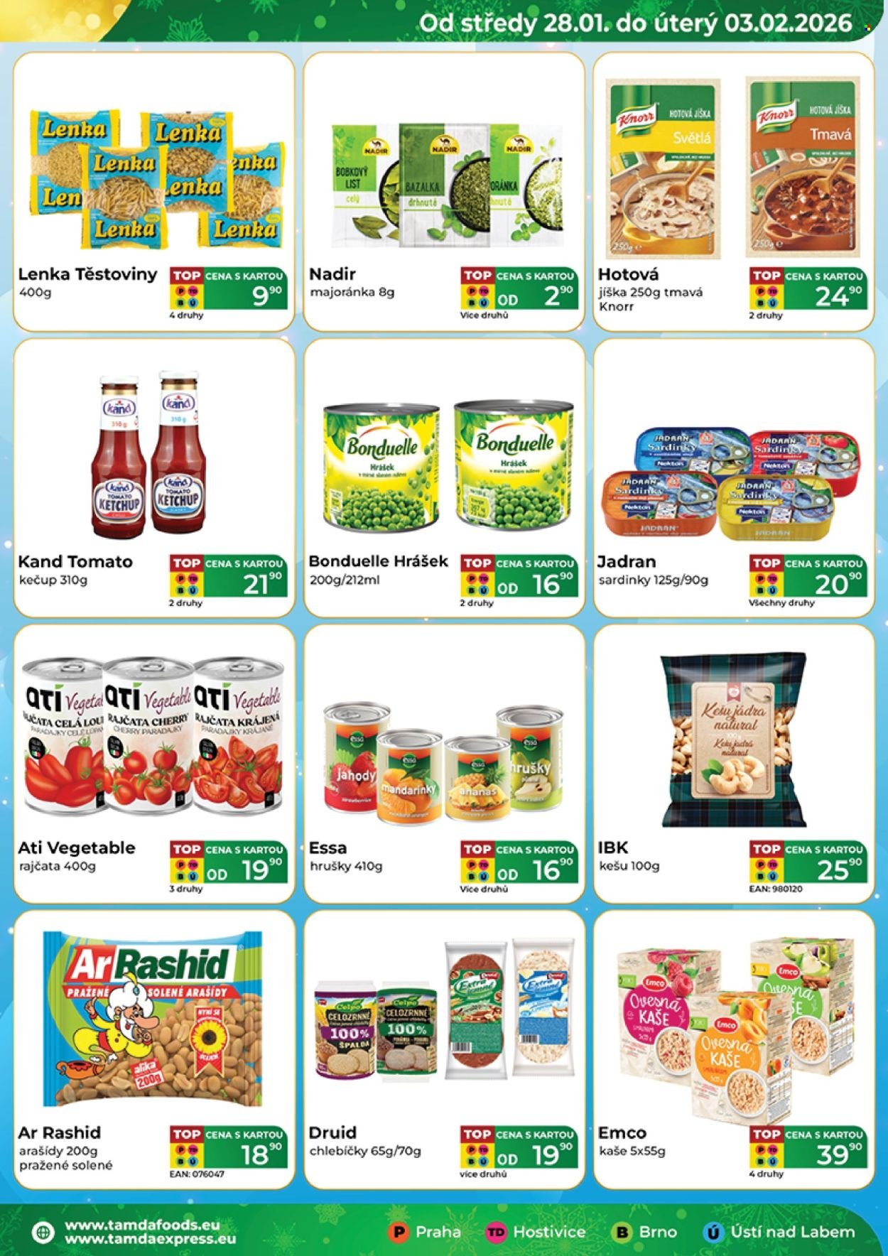 TAMDA FOODS leták - Od středy 28.1.2026 (2026-01-28 - 2026-02-03)