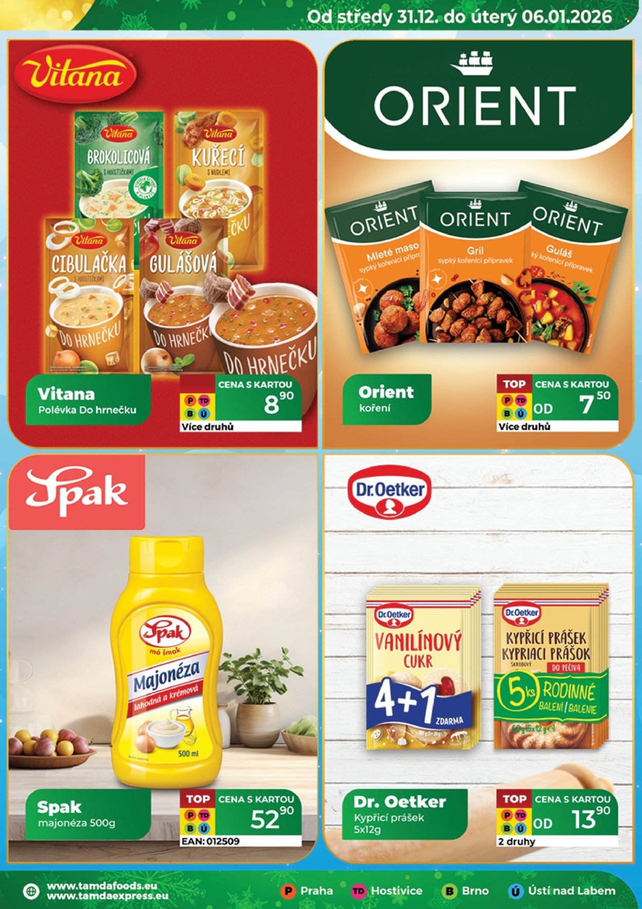 TAMDA FOODS leták - Od středy 31.12.2025 (2025-12-31 - 2026-01-06)