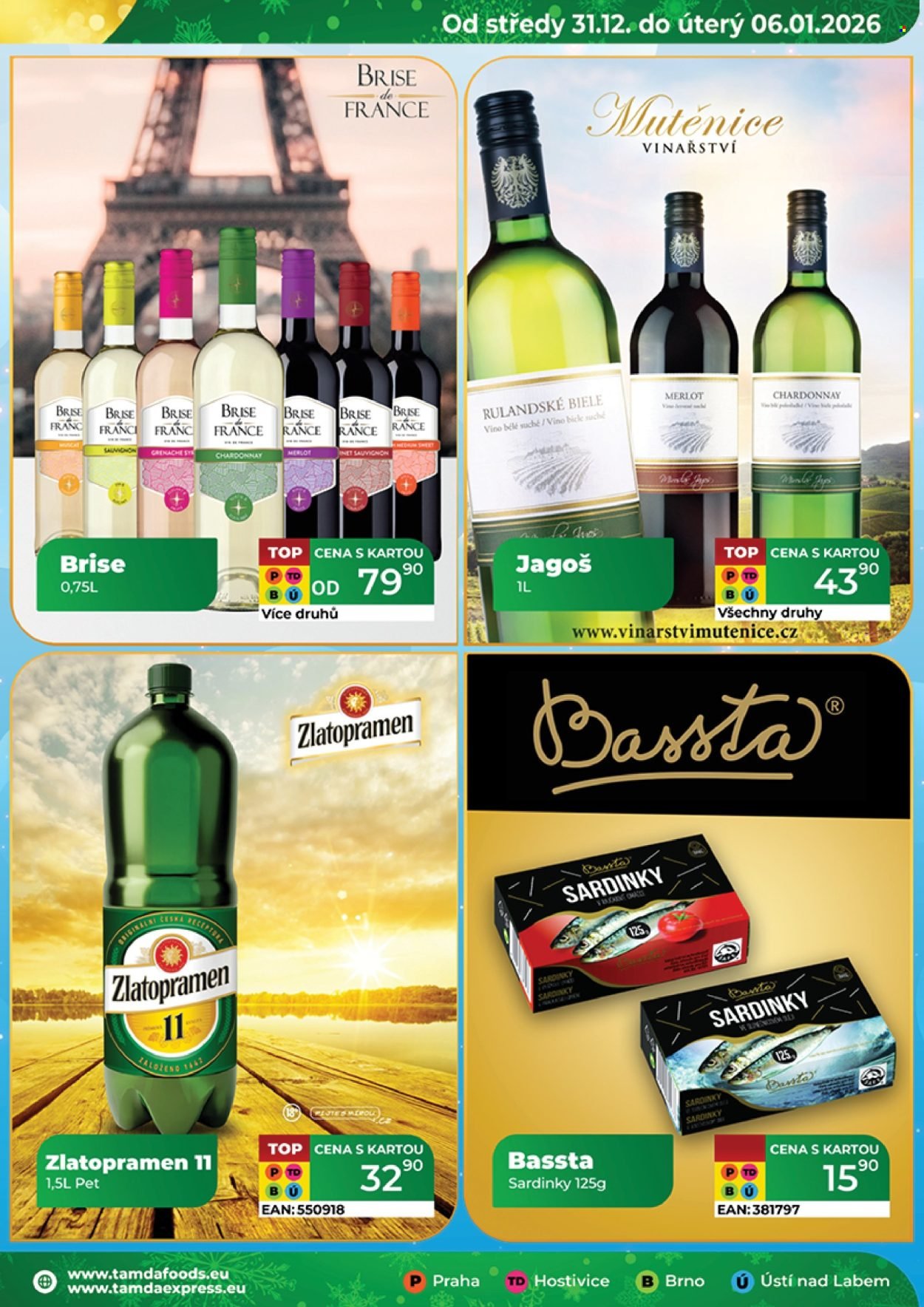 TAMDA FOODS leták - Od středy 31.12.2025 (2025-12-31 - 2026-01-06)