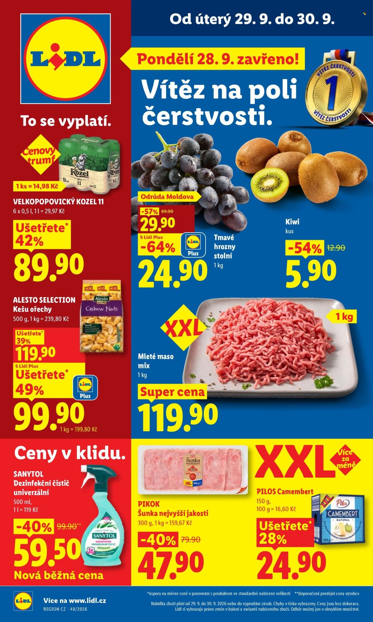 LIDL leták - Od úterý 29.9.2026
