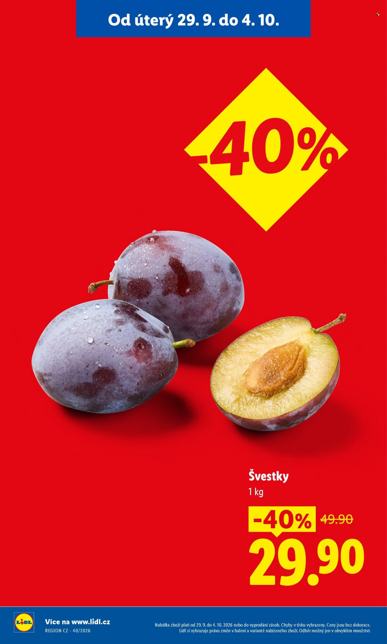 LIDL leták - Od úterý 29.9.2026