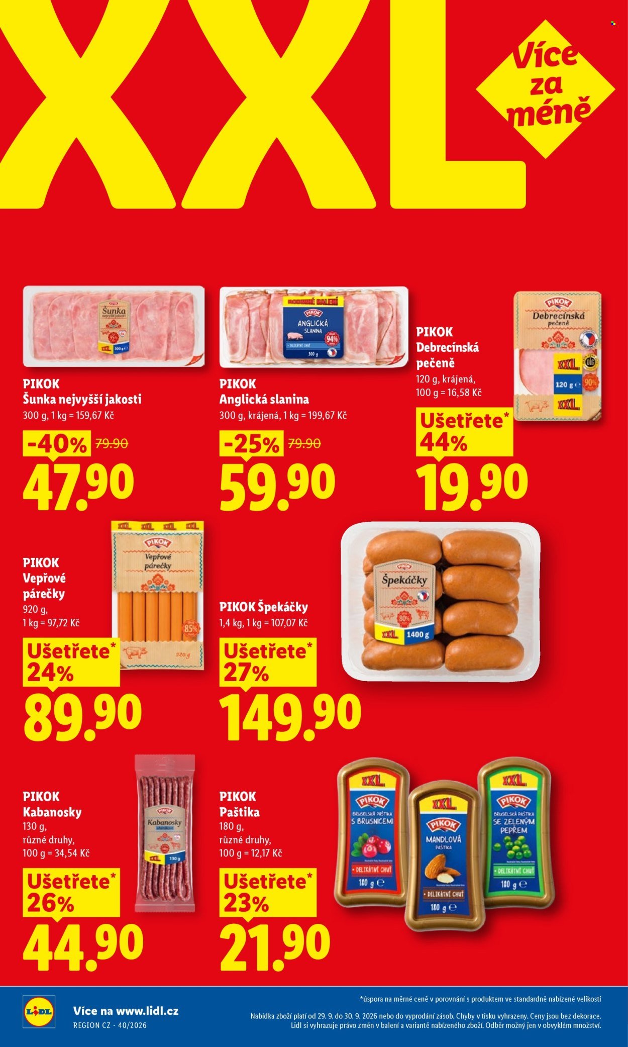 LIDL leták - Od úterý 29.9.2026