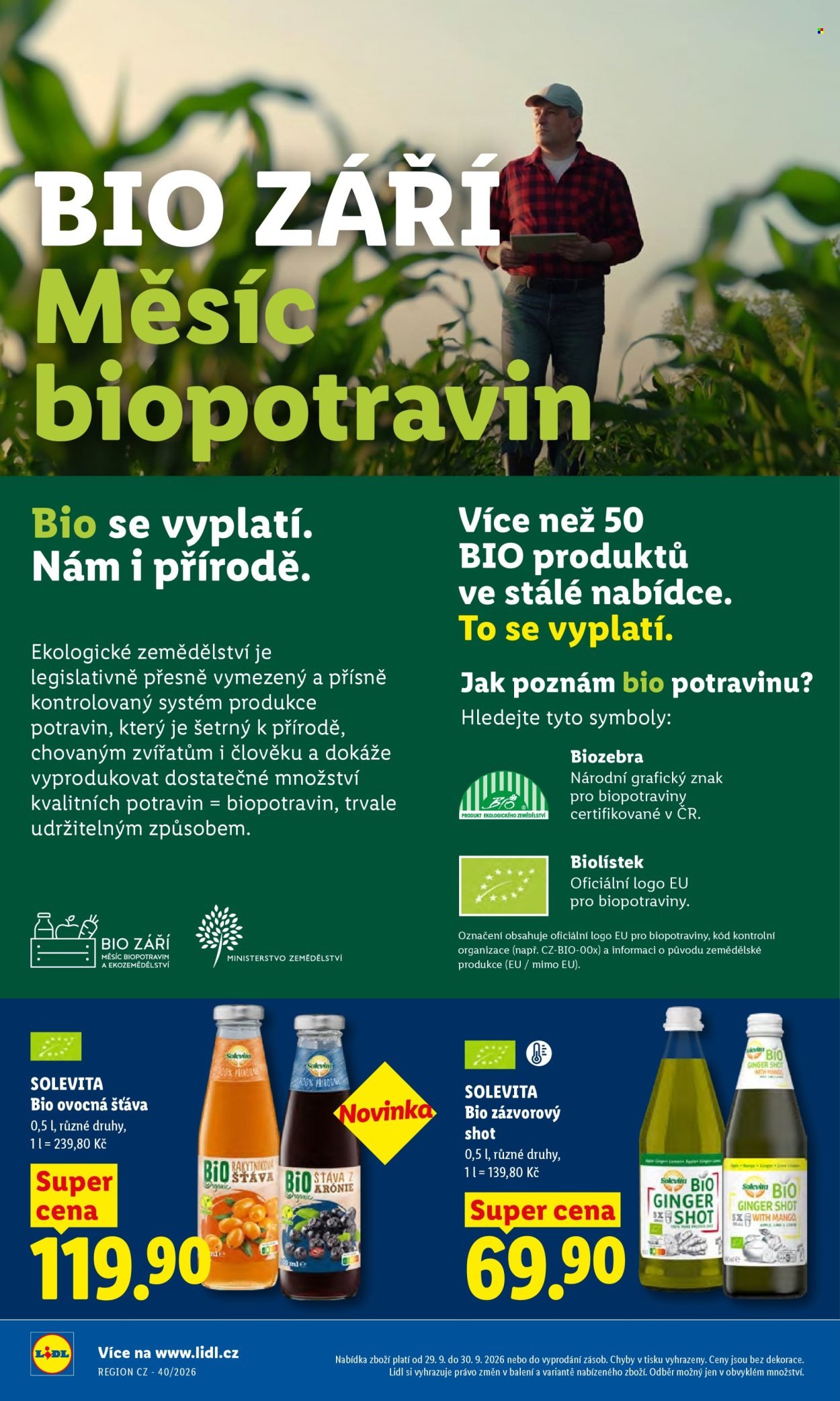 LIDL leták - Od úterý 29.9.2026