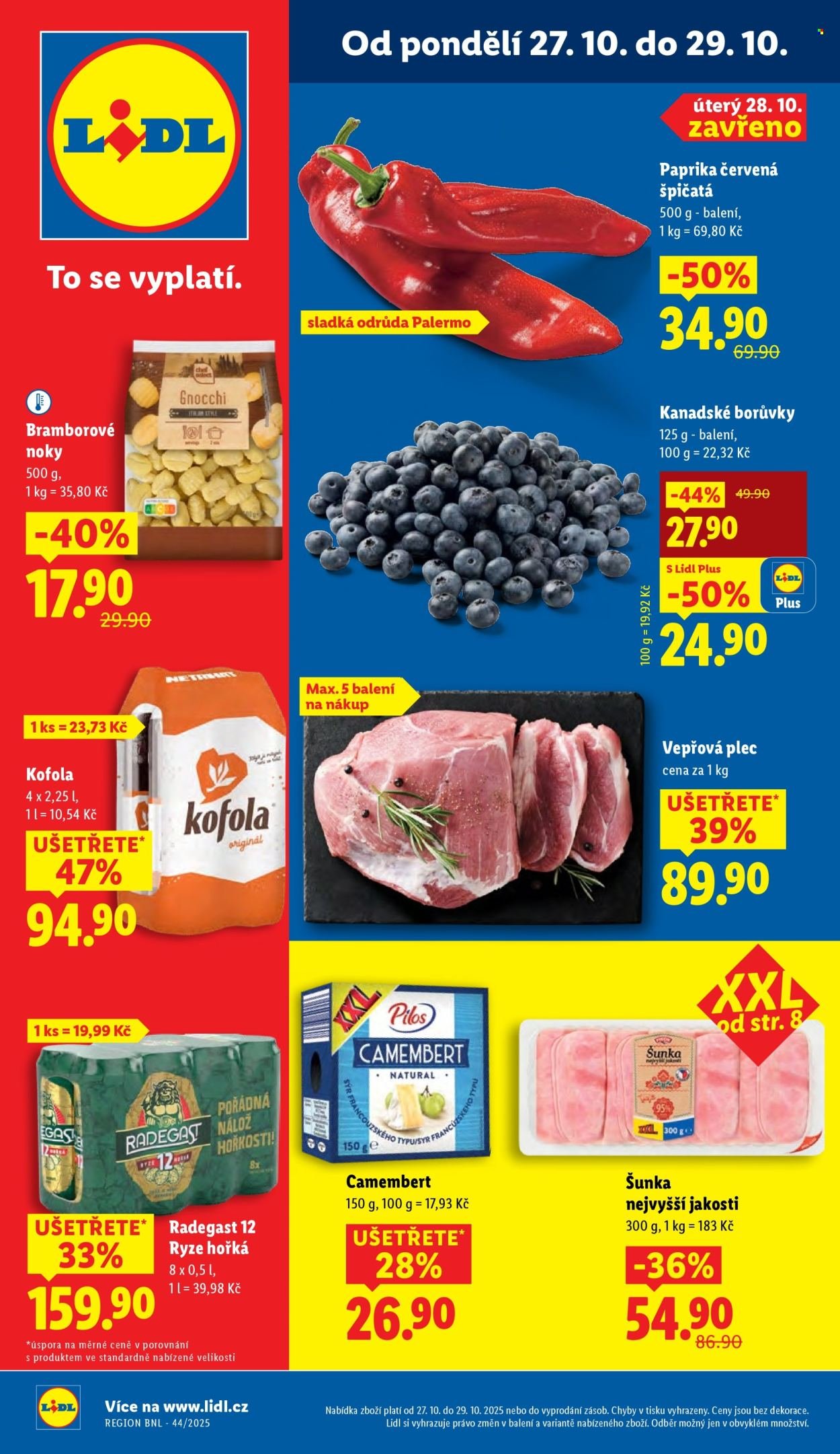 LIDL leták - Od pondělí 27.10.2025 (2025-10-27 - 2025-10-29)