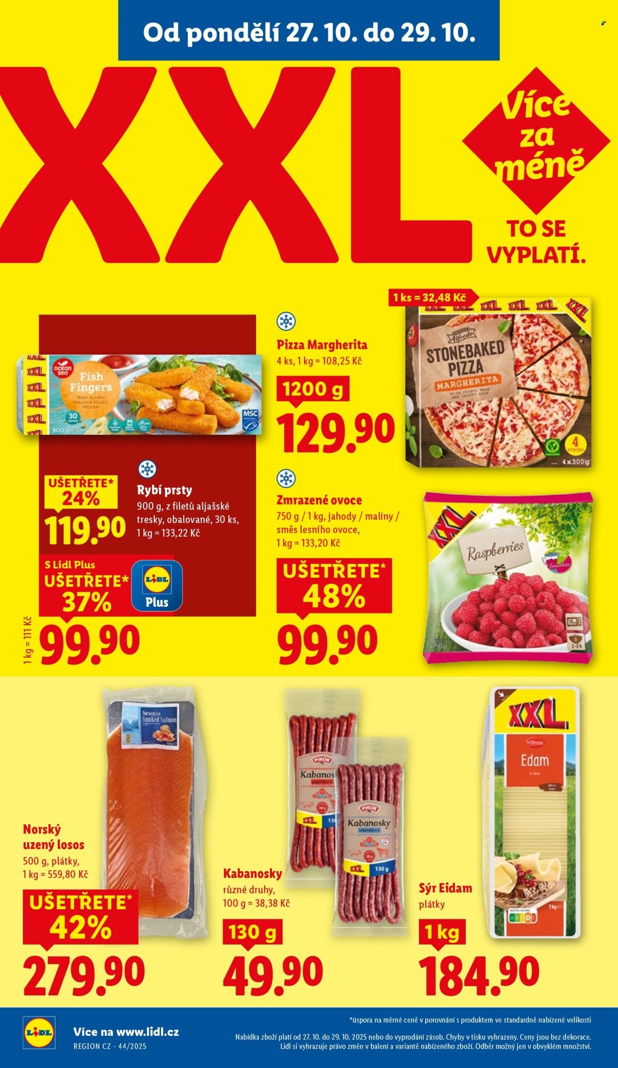 LIDL leták - Od pondělí 27.10.2025 (2025-10-27 - 2025-10-29)