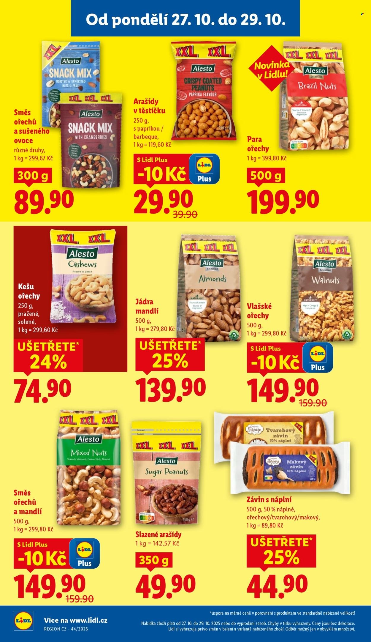 LIDL leták - Od pondělí 27.10.2025 (2025-10-27 - 2025-10-29)