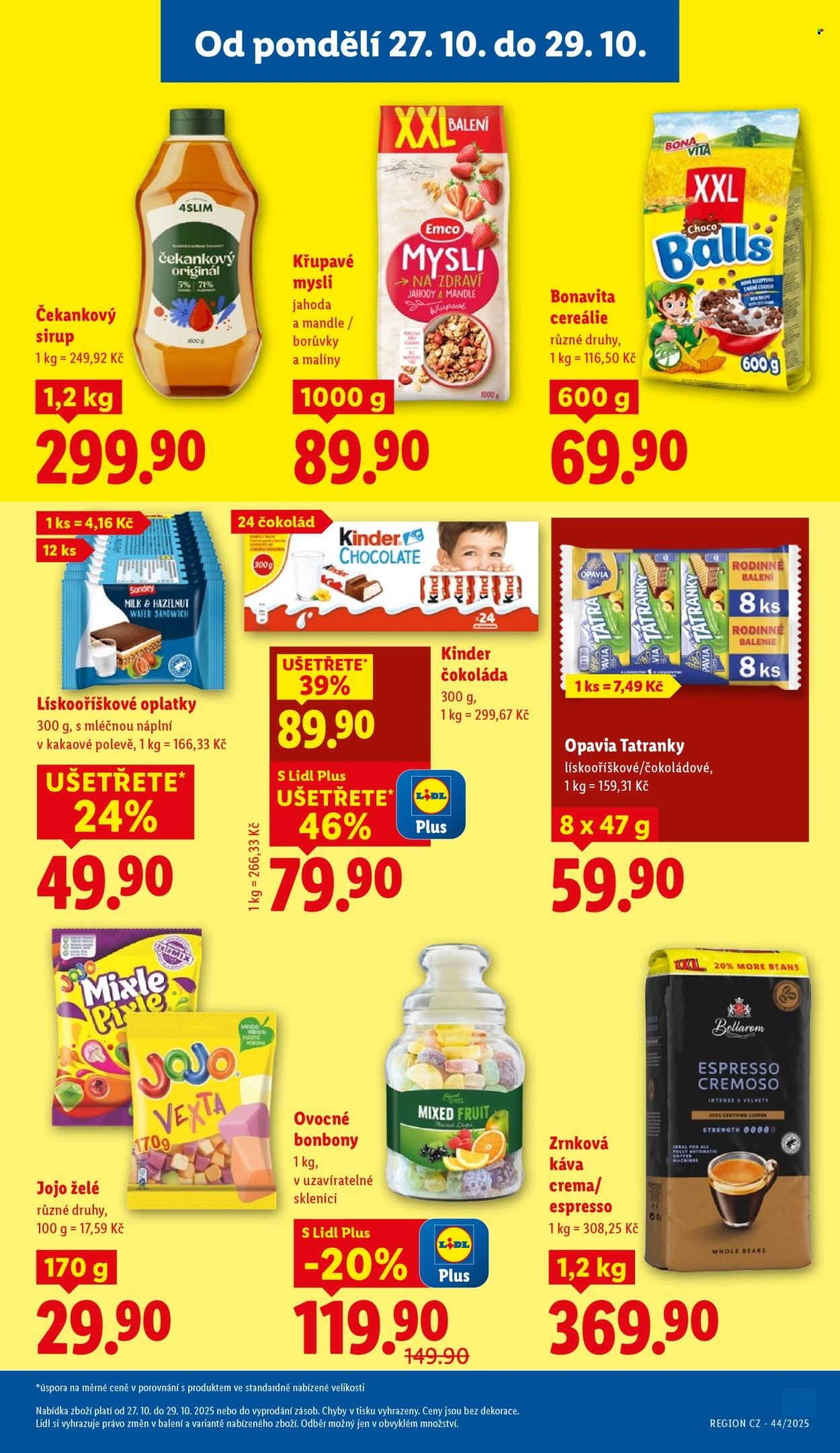 LIDL leták - Od pondělí 27.10.2025 (2025-10-27 - 2025-10-29)
