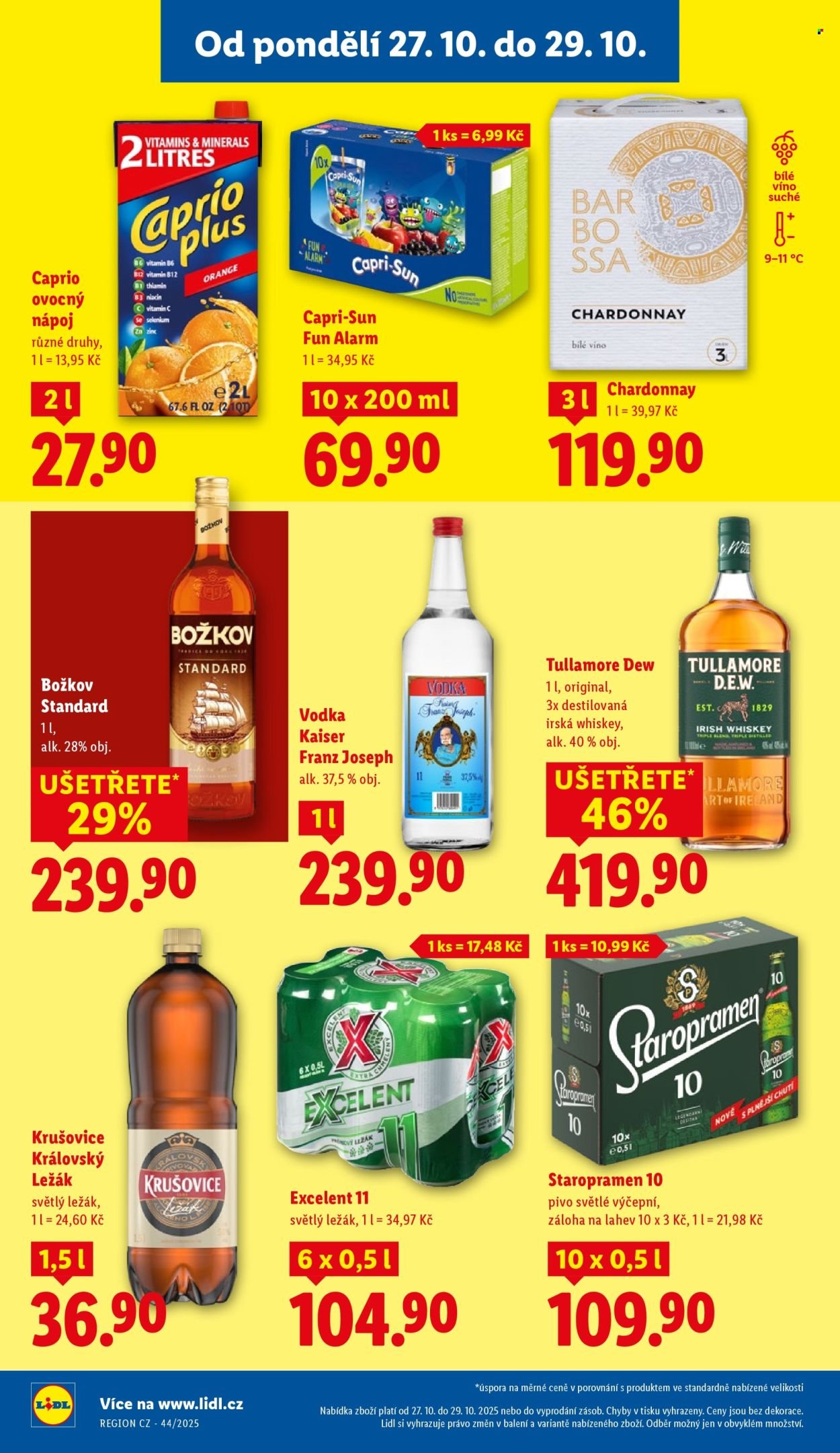 LIDL leták - Od pondělí 27.10.2025 (2025-10-27 - 2025-10-29)