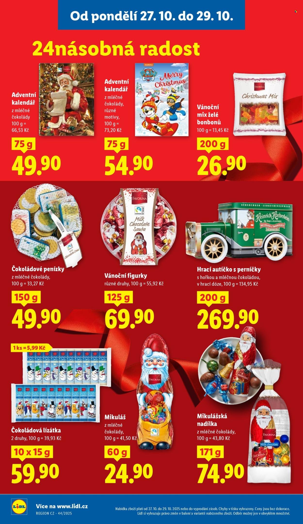 LIDL leták - Od pondělí 27.10.2025 (2025-10-27 - 2025-10-29)