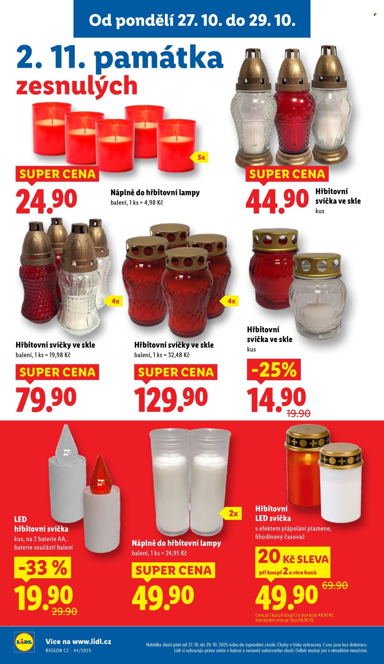 LIDL leták - Od pondělí 27.10.2025 (2025-10-27 - 2025-10-29)