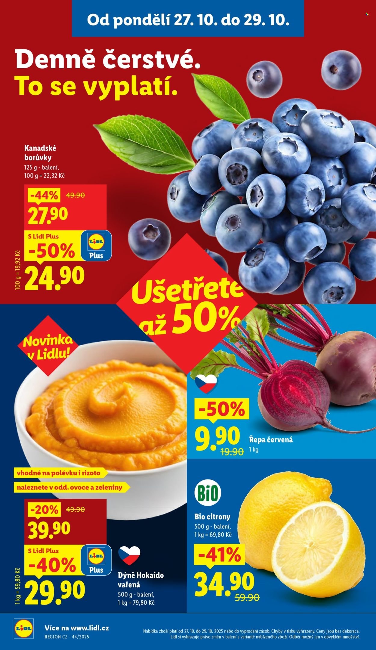 LIDL leták - Od pondělí 27.10.2025 (2025-10-27 - 2025-10-29)