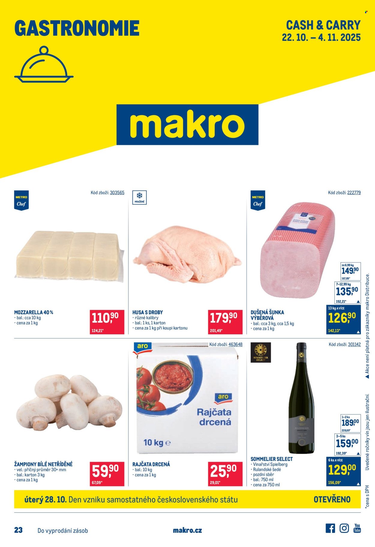MAKRO leták - Gastronomie (2025-10-22 - 2025-11-04)