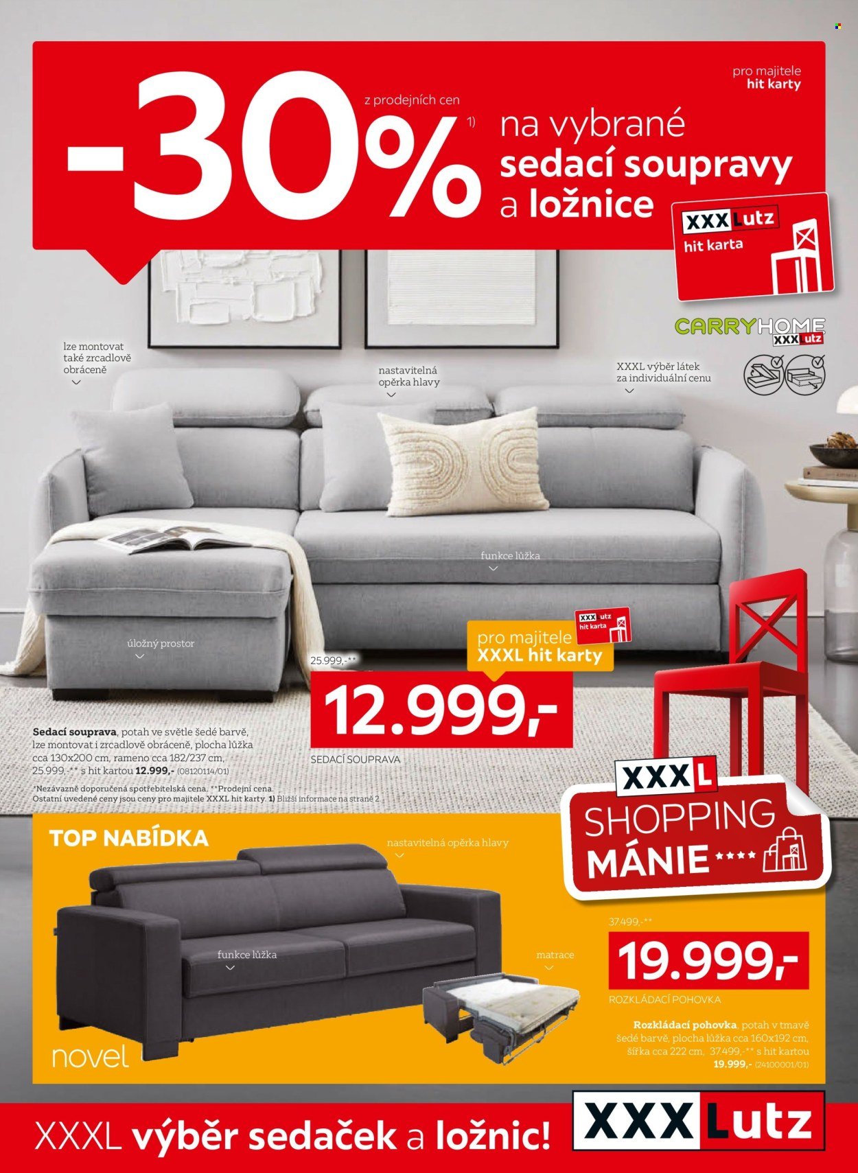 XXXLUTZ leták - XXXL výběr sedaček a ložnic! (2026-04-07 - 2026-05-03)