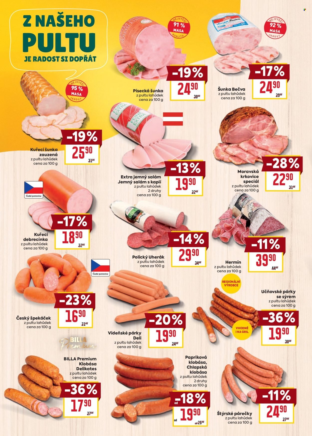 BILLA leták - Výběr chutí