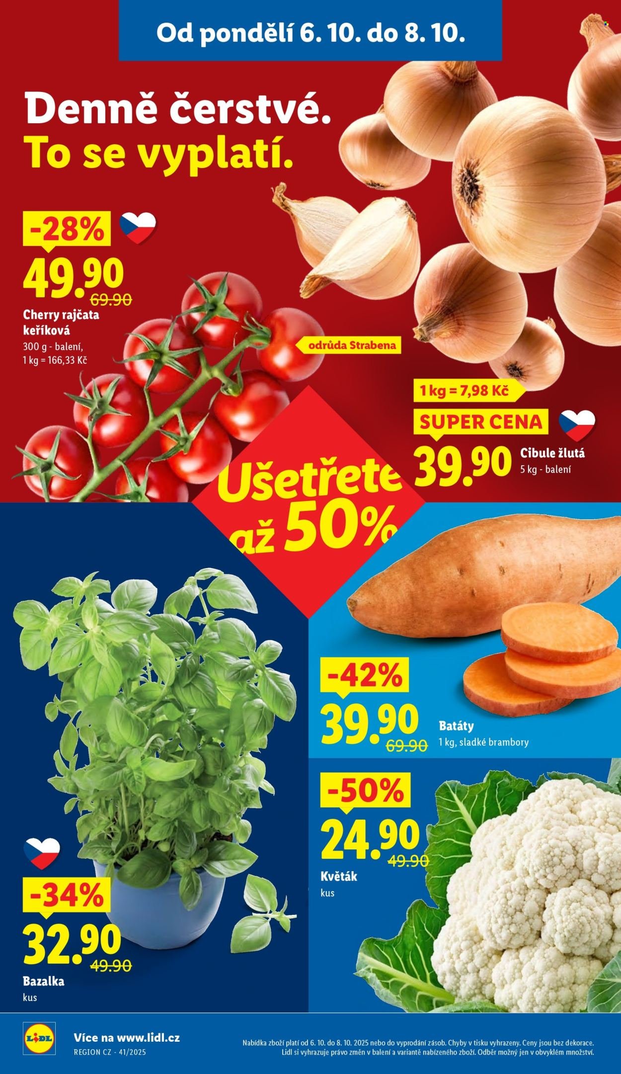 LIDL leták - Od pondělí 6.10.2025 (2025-10-06 - 2025-10-08)