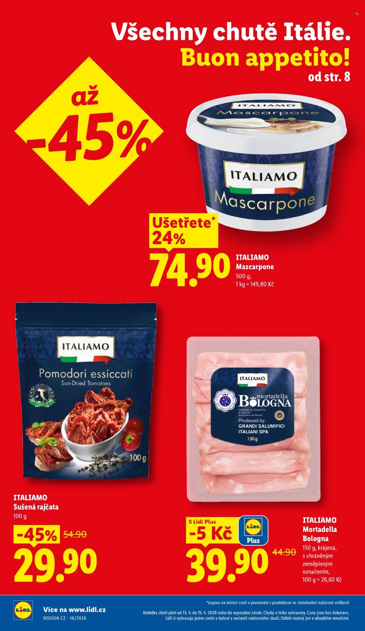 LIDL leták - Od pondělí 13.4.2026 (2026-04-13 - 2026-04-15)