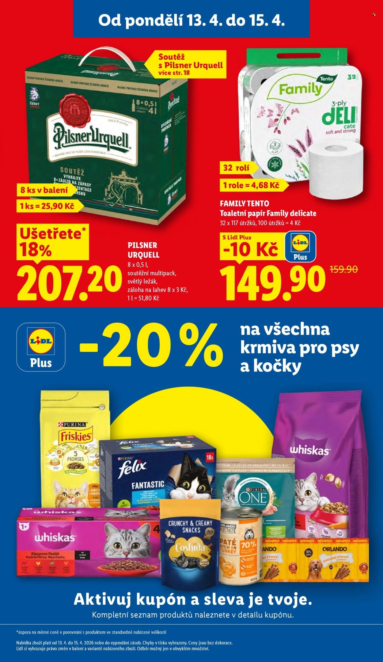 LIDL leták - Od pondělí 13.4.2026 (2026-04-13 - 2026-04-15)