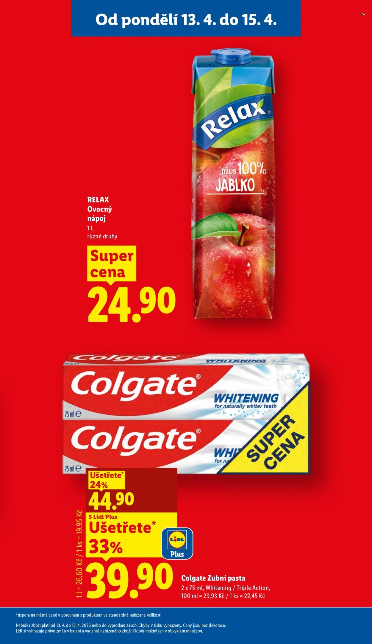 LIDL leták - Od pondělí 13.4.2026 (2026-04-13 - 2026-04-15)