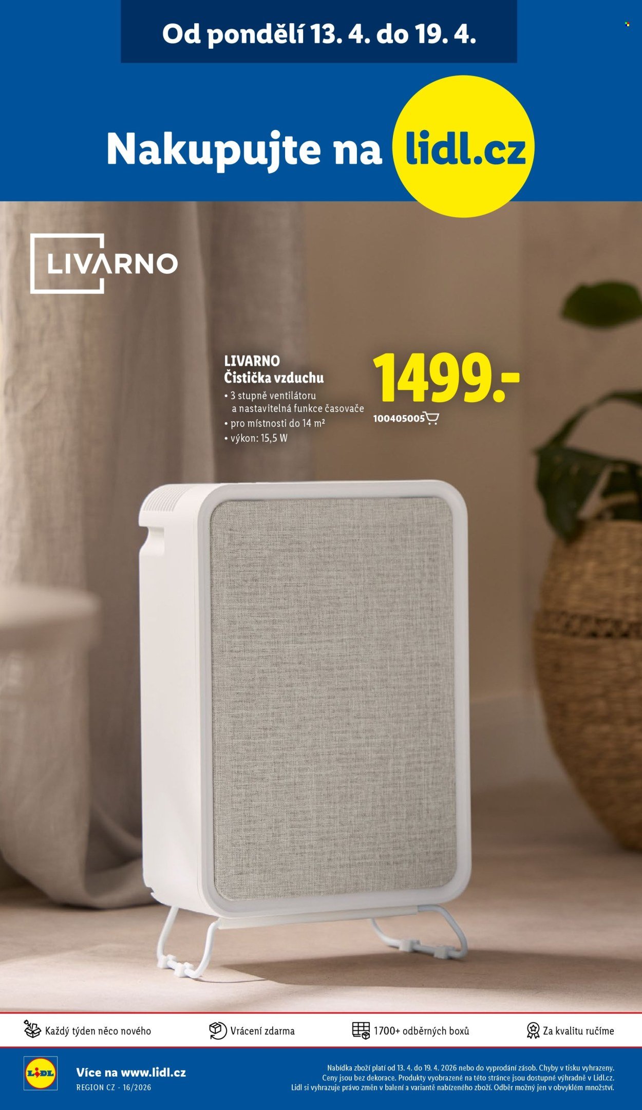 LIDL leták - Od pondělí 13.4.2026 (2026-04-13 - 2026-04-15)