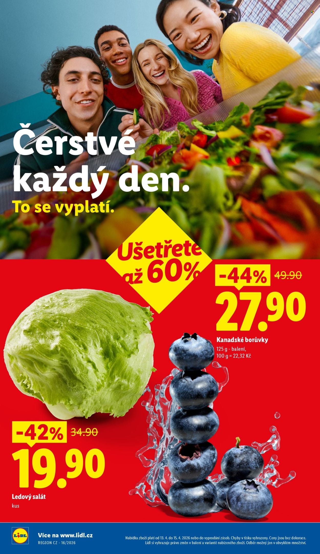 LIDL leták - Od pondělí 13.4.2026 (2026-04-13 - 2026-04-15)