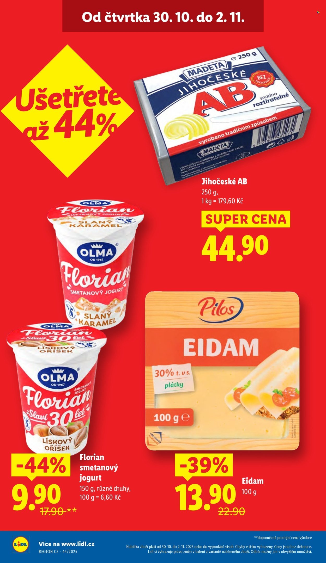 LIDL leták - Od čtvrtka 30.10.2025 (2025-10-30 - 2025-11-02)