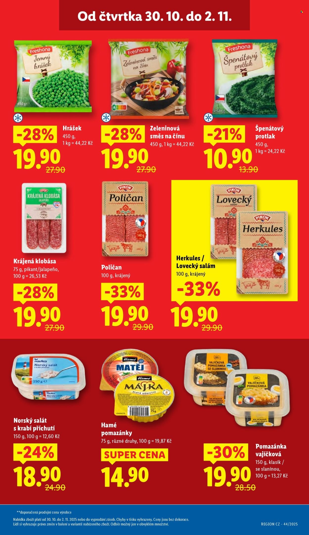 LIDL leták - Od čtvrtka 30.10.2025 (2025-10-30 - 2025-11-02)