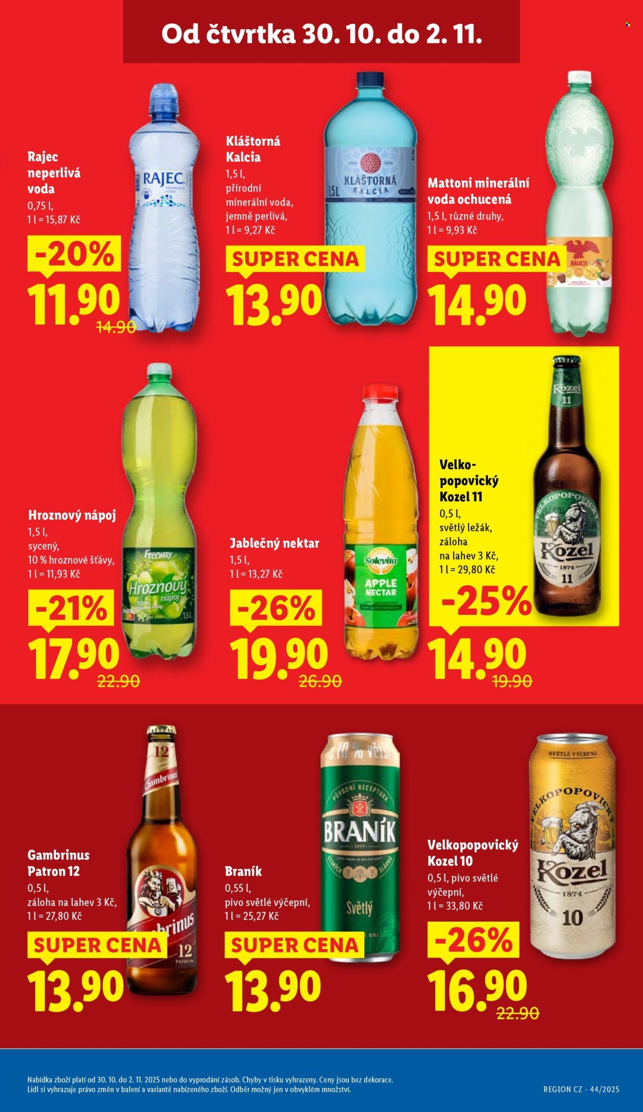 LIDL leták - Od čtvrtka 30.10.2025 (2025-10-30 - 2025-11-02)