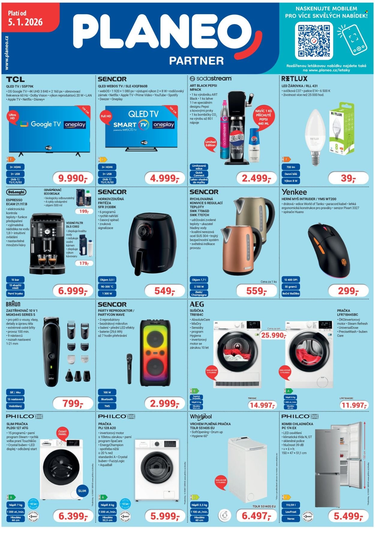 PLANEO ELEKTRO leták - Od pondělí 5.1.2026 (2026-01-05 - 2026-01-11)