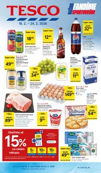 TESCO leták - Fandíme našim sportovcům (2026-02-18 - 2026-02-24)