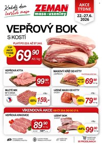 ZEMAN MASO-UZENINY leták - Od pondělí 22.6.2026