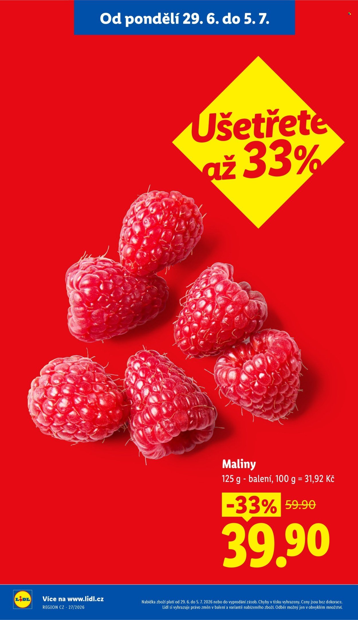 LIDL leták - Od pondělí 29.6.2026