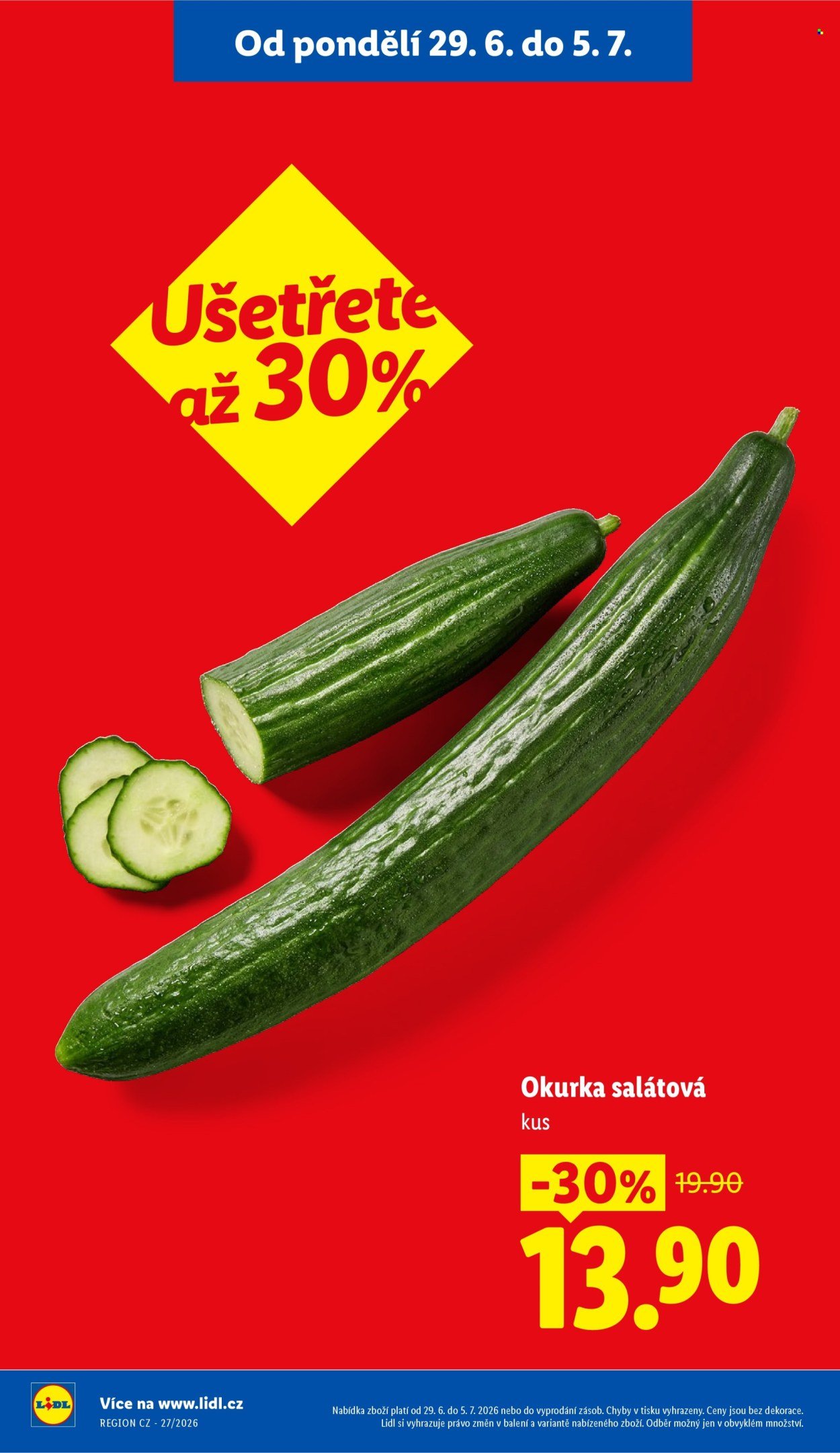 LIDL leták - Od pondělí 29.6.2026
