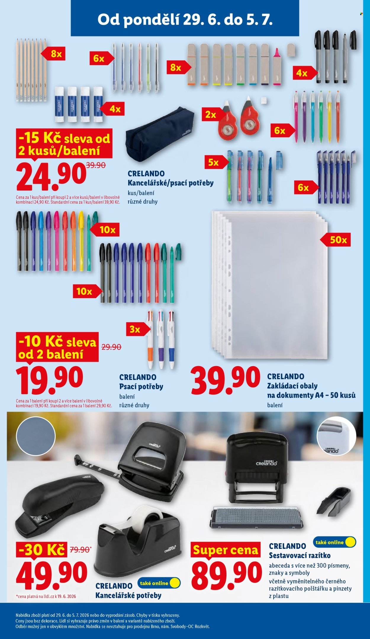 LIDL leták - Od pondělí 29.6.2026