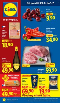 LIDL leták - Od pondělí 29.6.2026