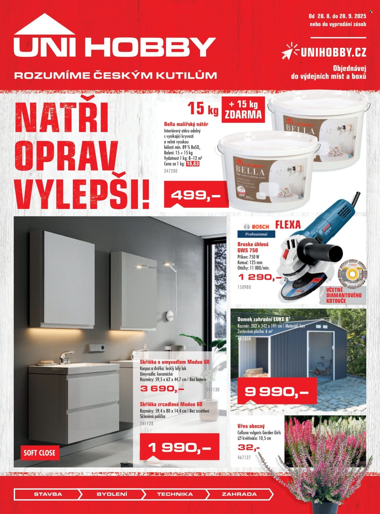 UNI HOBBY leták - Natři oprav vylepši! (2025-08-28 - 2025-09-28)