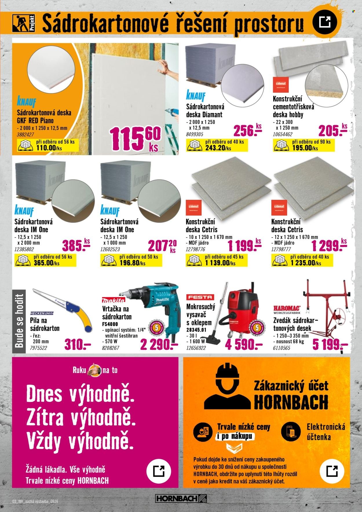 HORNBACH leták - Váš další projekt - Suchá výstavba